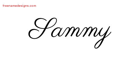 Classic Name Tattoo Designs Sammy Graphic Download