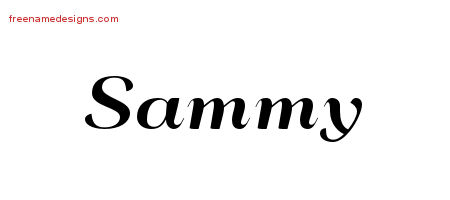 Art Deco Name Tattoo Designs Sammy Graphic Download