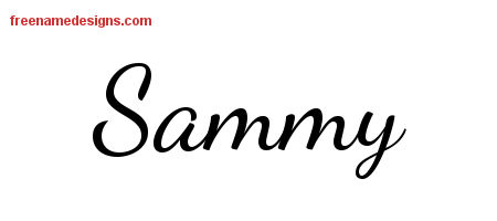 Lively Script Name Tattoo Designs Sammy Free Download