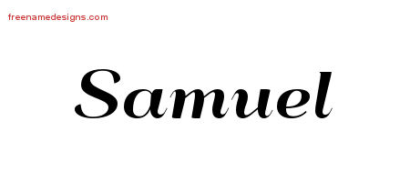 Art Deco Name Tattoo Designs Samuel Graphic Download
