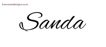 Cursive Name Tattoo Designs Sanda Download Free
