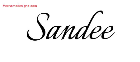 Calligraphic Name Tattoo Designs Sandee Download Free