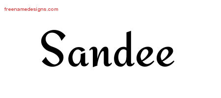 Calligraphic Stylish Name Tattoo Designs Sandee Download Free