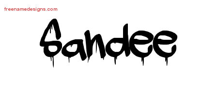 Graffiti Name Tattoo Designs Sandee Free Lettering