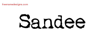 Vintage Writer Name Tattoo Designs Sandee Free Lettering