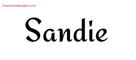 Calligraphic Stylish Name Tattoo Designs Sandie Download Free