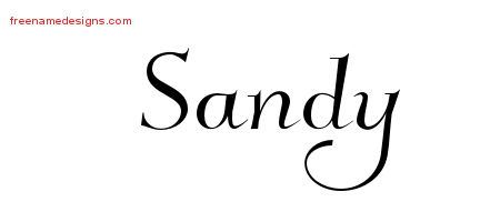 Elegant Name Tattoo Designs Sandy Download Free