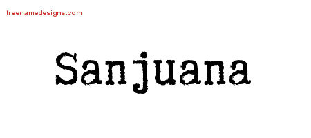 Typewriter Name Tattoo Designs Sanjuana Free Download