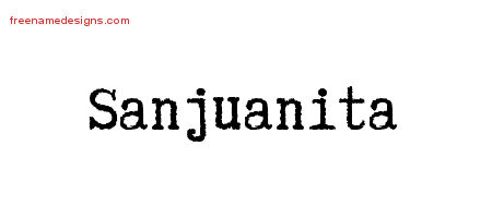Typewriter Name Tattoo Designs Sanjuanita Free Download