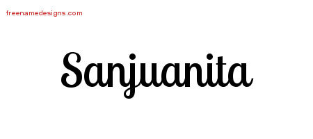 Handwritten Name Tattoo Designs Sanjuanita Free Download