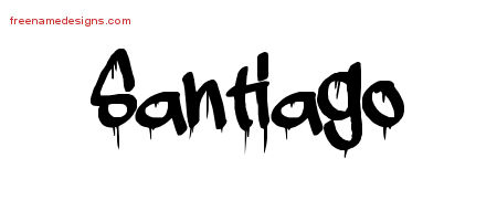 Graffiti Name Tattoo Designs Santiago Free