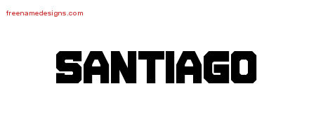 Titling Name Tattoo Designs Santiago Free Download
