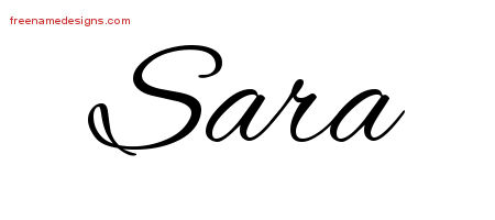 Cursive Name Tattoo Designs Sara Download Free