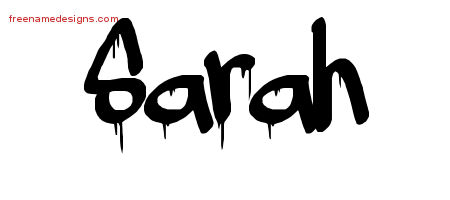Graffiti Name Tattoo Designs Sarah Free Lettering
