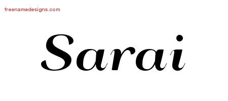 Art Deco Name Tattoo Designs Sarai Printable Art Deco Name Tattoo Designs Sarai Printable