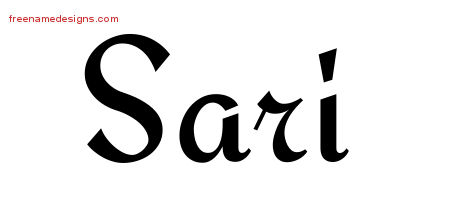 Calligraphic Stylish Name Tattoo Designs Sari Download Free