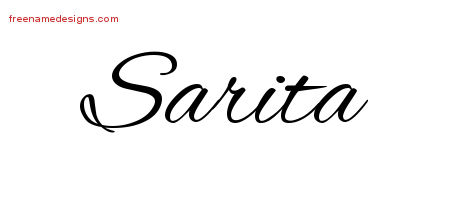 Cursive Name Tattoo Designs Sarita Download Free