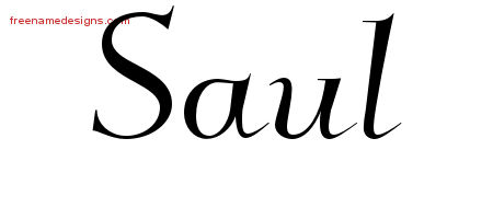 Elegant Name Tattoo Designs Saul Download Free