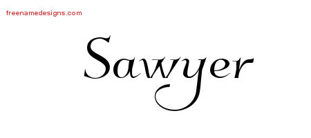 Elegant Name Tattoo Designs Sawyer Download Free