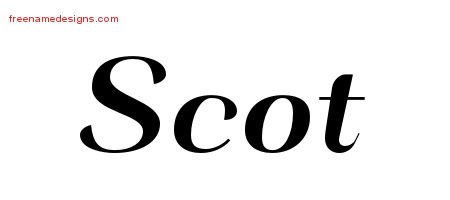 Art Deco Name Tattoo Designs Scot Graphic Download