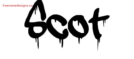 Graffiti Name Tattoo Designs Scot Free
