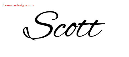 Cursive Name Tattoo Designs Scott Download Free