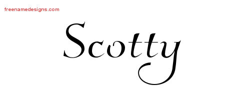 Elegant Name Tattoo Designs Scotty Download Free