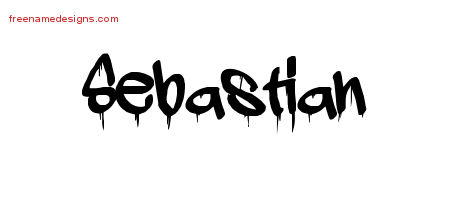 Graffiti Name Tattoo Designs Sebastian Free