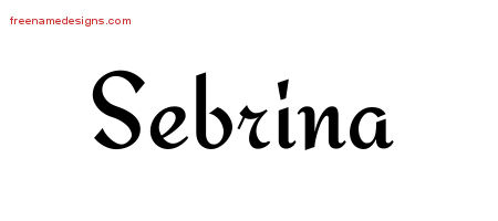 Calligraphic Stylish Name Tattoo Designs Sebrina Download Free
