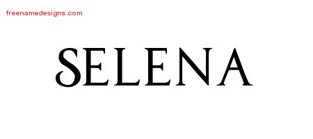 Regal Victorian Name Tattoo Designs Selena Graphic Download