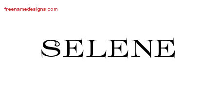 Flourishes Name Tattoo Designs Selene Printable Flourishes Name Tattoo Designs Selene Printable