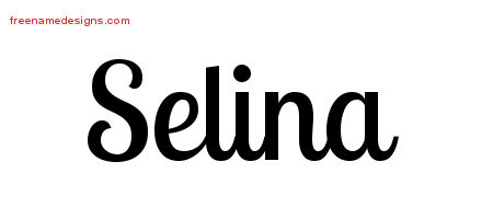 Handwritten Name Tattoo Designs Selina Free Download