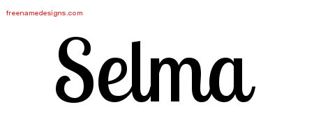 Handwritten Name Tattoo Designs Selma Free Download