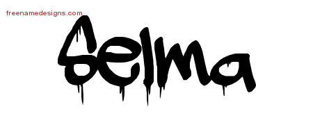 Graffiti Name Tattoo Designs Selma Free Lettering
