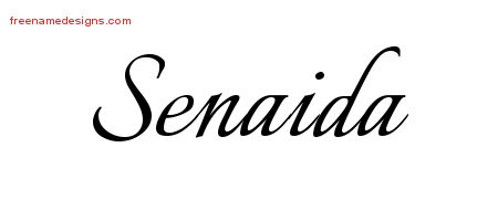 Calligraphic Name Tattoo Designs Senaida Download Free
