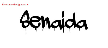 Graffiti Name Tattoo Designs Senaida Free Lettering