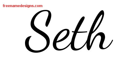 Lively Script Name Tattoo Designs Seth Free Download
