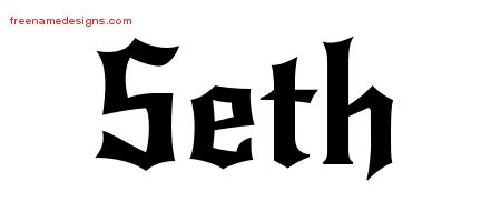 Gothic Name Tattoo Designs Seth Download Free