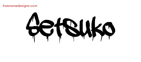 Graffiti Name Tattoo Designs Setsuko Free Lettering
