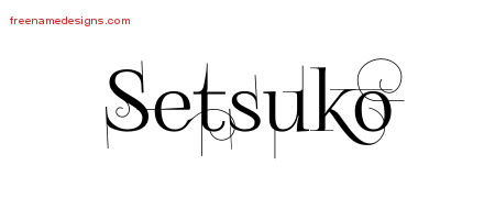 Decorated Name Tattoo Designs Setsuko Free