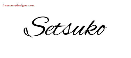 Cursive Name Tattoo Designs Setsuko Download Free