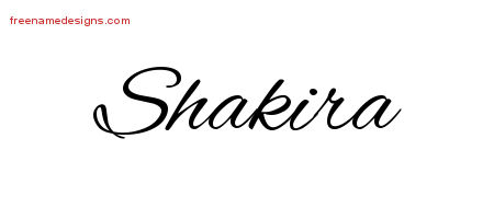 Cursive Name Tattoo Designs Shakira Download Free