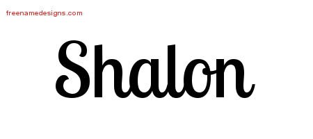 Handwritten Name Tattoo Designs Shalon Free Download