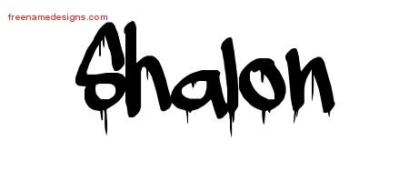 Graffiti Name Tattoo Designs Shalon Free Lettering