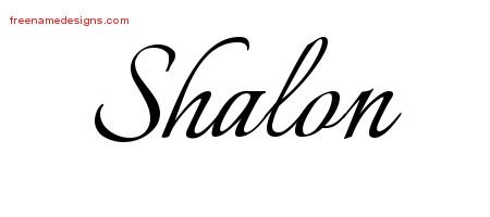 Calligraphic Name Tattoo Designs Shalon Download Free