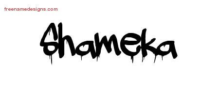 Graffiti Name Tattoo Designs Shameka Free Lettering
