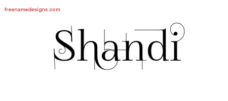 Decorated Name Tattoo Designs Shandi Free