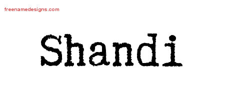 Typewriter Name Tattoo Designs Shandi Free Download