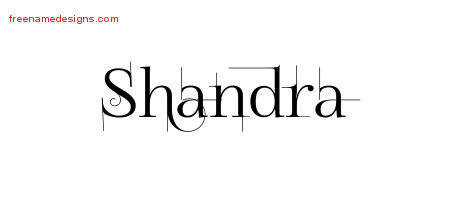Decorated Name Tattoo Designs Shandra Free
