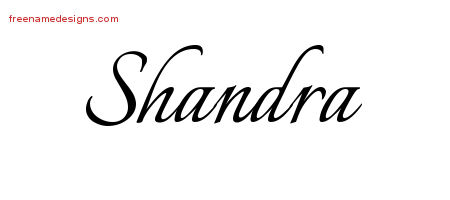 Calligraphic Name Tattoo Designs Shandra Download Free
